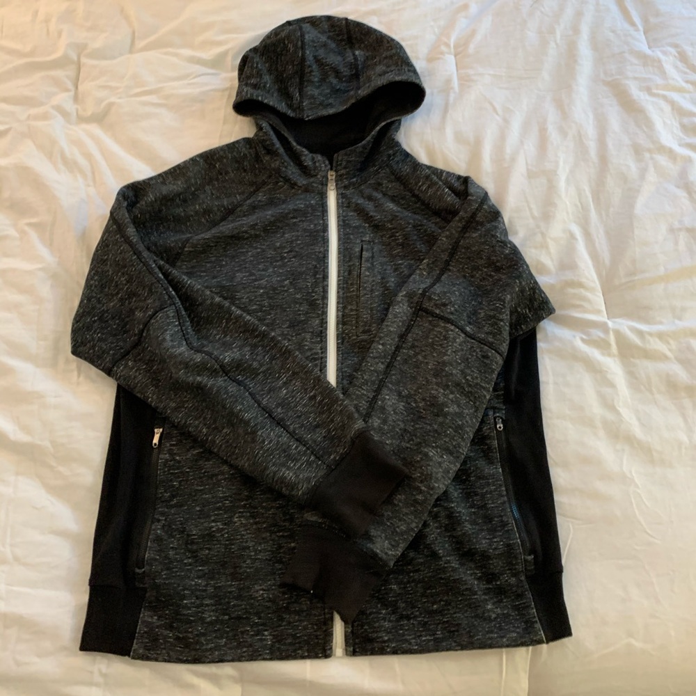 Lululemon Mens Hoodie XL Heathered Full Zip